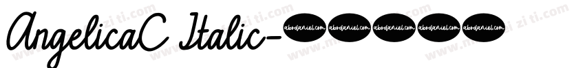 AngelicaC Italic字体转换